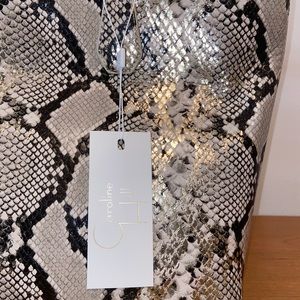 Caroline Hill Cassie Shoulder Tote Bag Snake Print
